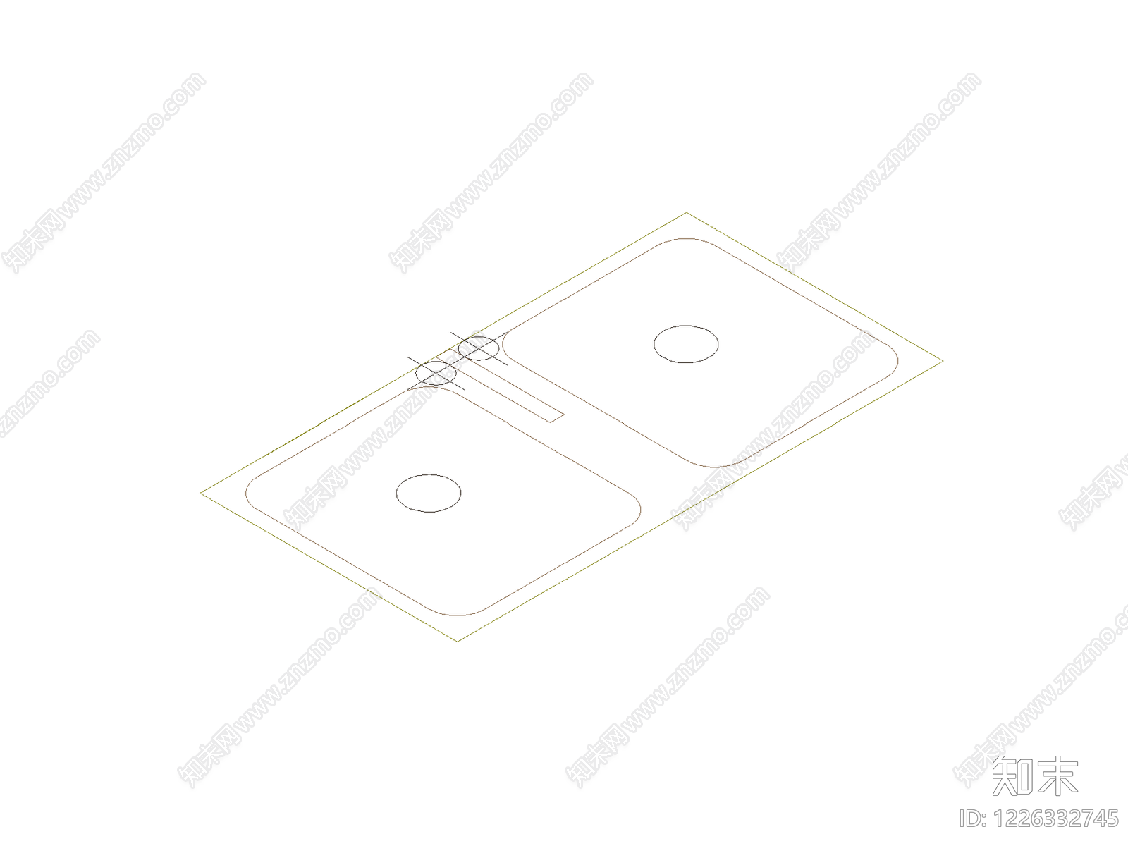 厨房设施cad施工图下载【ID:1226332745】