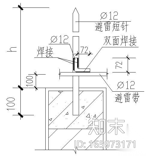 建筑电气防雷接地设备安装大样图cad施工图下载【ID:165973171】