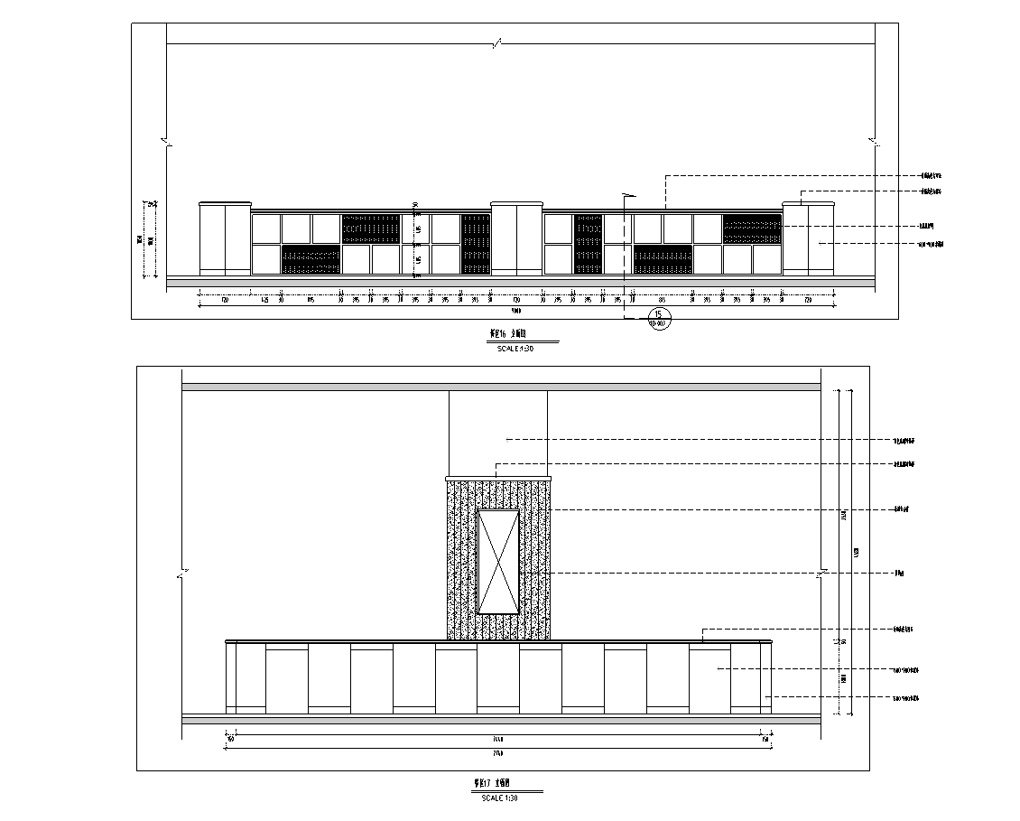 福建泉州新中式餐饮空间施工图cad施工图下载【ID:1131206411】