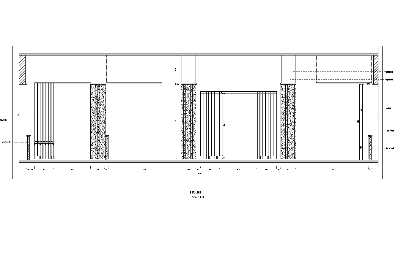 福建泉州新中式餐饮空间施工图cad施工图下载【ID:1131206411】