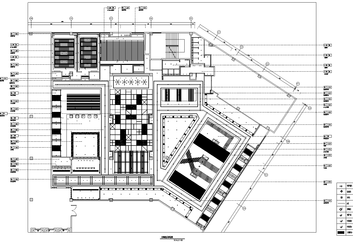 福建泉州新中式餐饮空间施工图cad施工图下载【ID:1131206411】