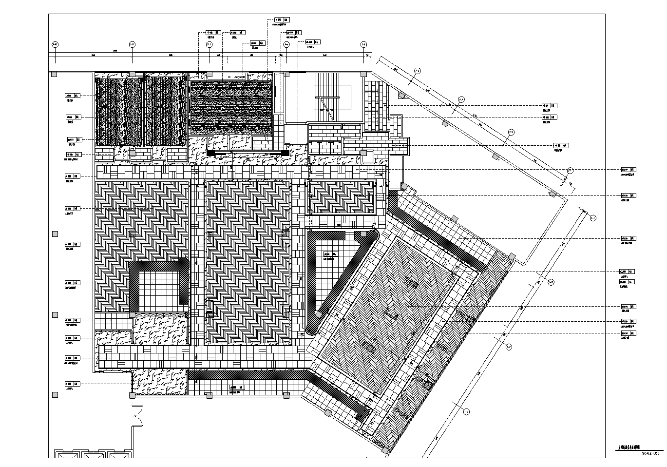 福建泉州新中式餐饮空间施工图cad施工图下载【ID:1131206411】