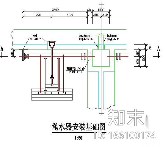 生活污水SBR反应池800吨cad施工图下载【ID:166100174】