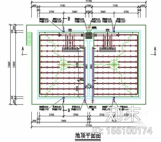 生活污水SBR反应池800吨cad施工图下载【ID:166100174】