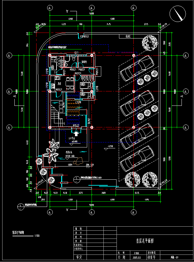 二层别墅山水怡人建筑设计（包含CAD）施工图下载【ID:149870107】