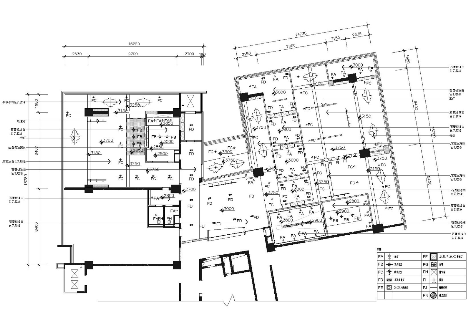[杭州]281㎡现代装饰公司办公空间施工图cad施工图下载【ID:160418111】