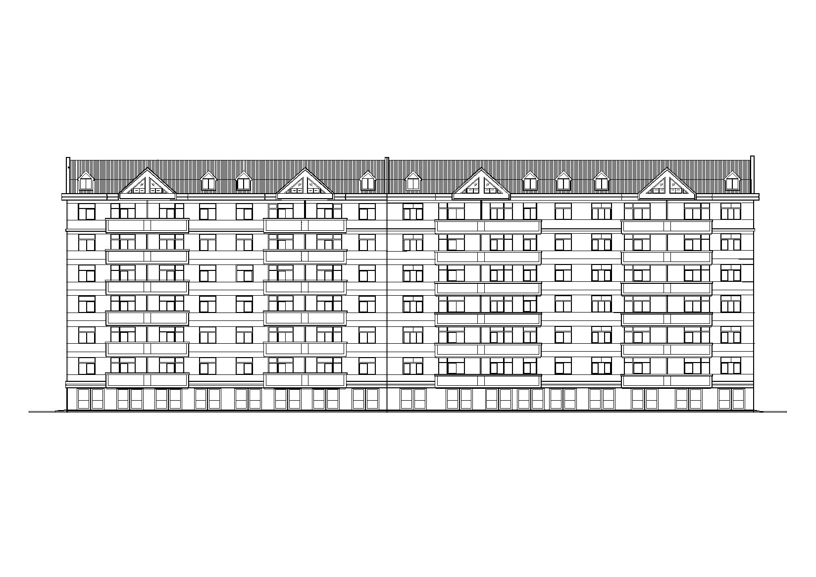 多层舒适三室一厅户型阁楼宿舍楼建筑施工图cad施工图下载【ID:165154125】