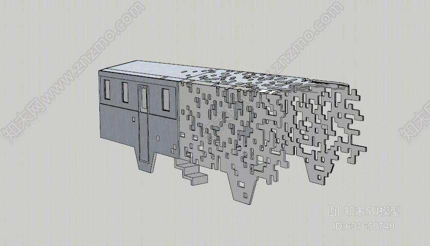公共雕塑SU模型下载【ID:631650740】