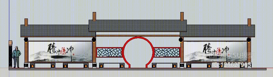 户外公交站台SU模型下载【ID:125627905】