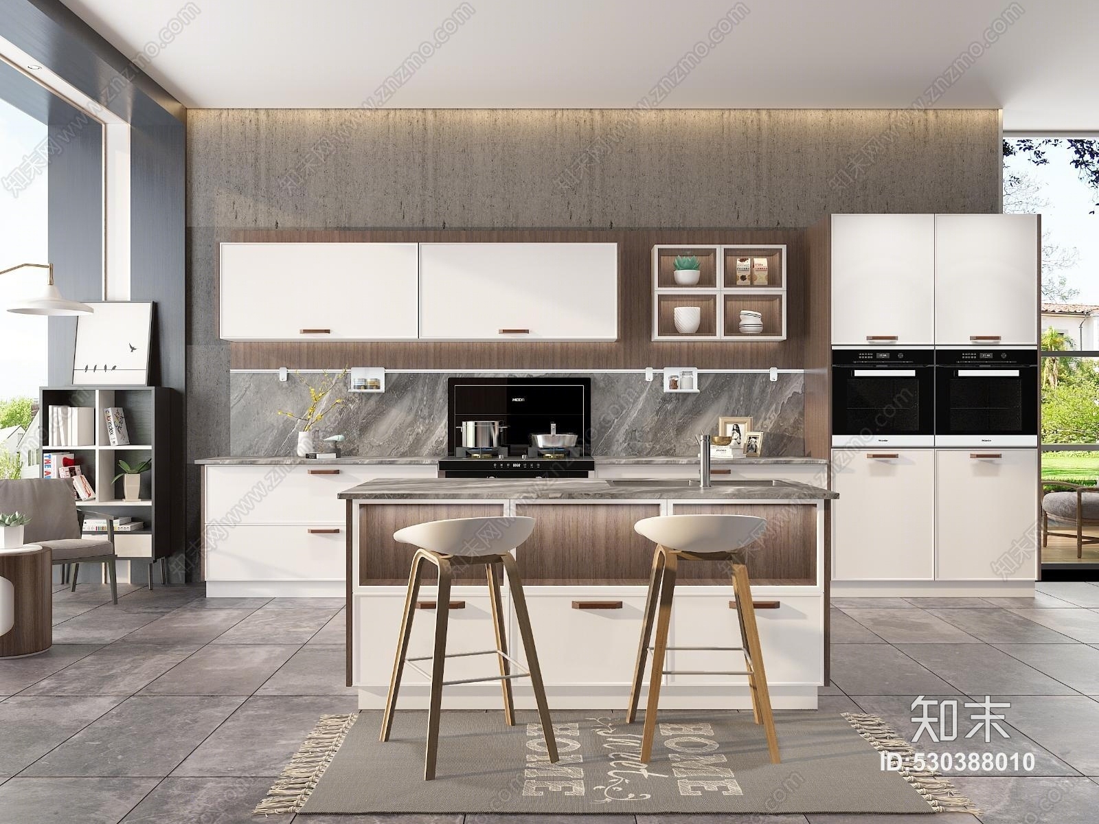 北欧木头3D模型下载【ID:530388010】