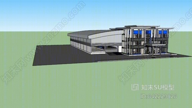 室外SU模型下载【ID:842229028】