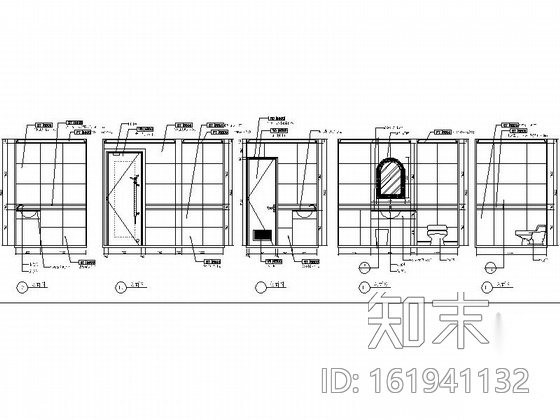 [广东]五星级酒店贵宾房室内装修CAD竣工图施工图下载【ID:161941132】