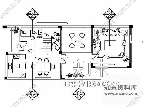 施工图海南现代泰式风格三层别墅施工图cad施工图下载【ID:531990377】