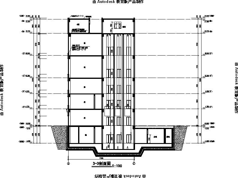 [宁夏]五层石材外墙商业综合楼建筑施工图施工图下载【ID:151454166】