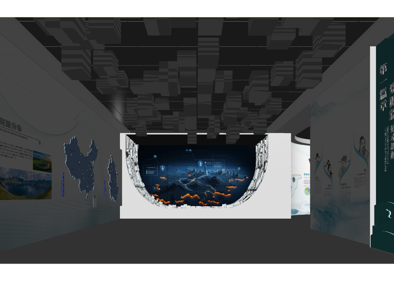 现代科技展厅3D模型下载【ID:1214785504】