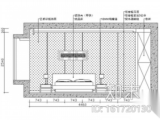 [无锡]某小区三居室CAD制图规范设计施工图（范本）cad施工图下载【ID:161720130】