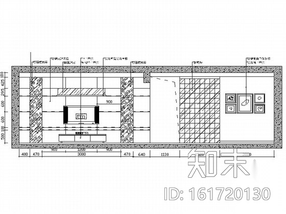 [无锡]某小区三居室CAD制图规范设计施工图（范本）cad施工图下载【ID:161720130】