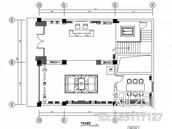 156㎡中式空调专卖店面室内装修图cad施工图下载【ID:165117127】