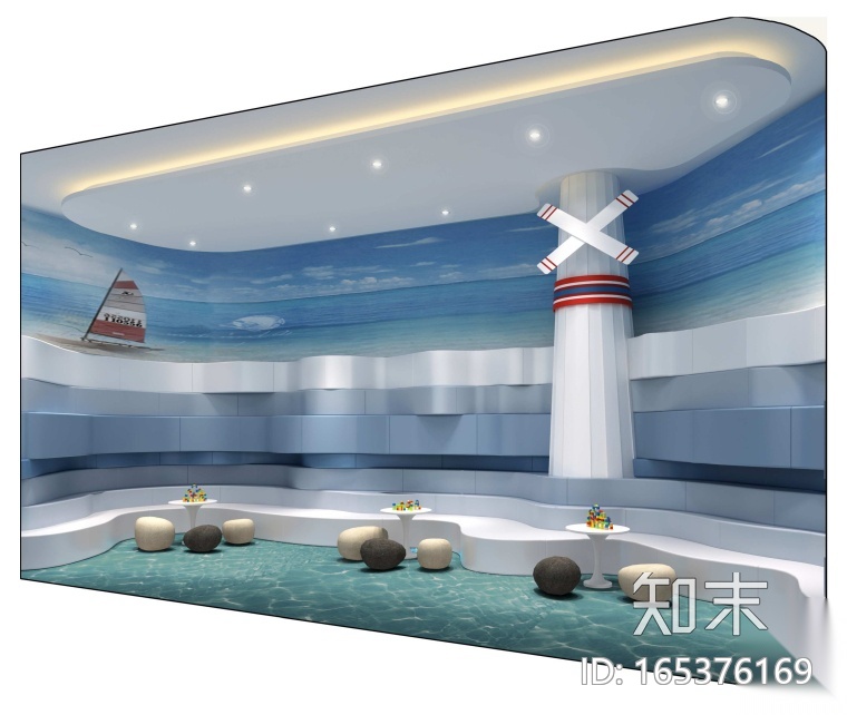 [广东]梁志天珠海华发·峰景湾销售中心CAD施工图cad施工图下载【ID:165376169】