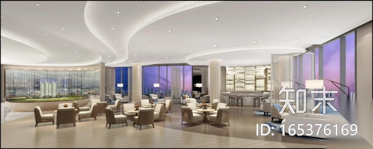 [广东]梁志天珠海华发·峰景湾销售中心CAD施工图cad施工图下载【ID:165376169】