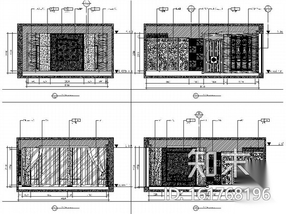 [吉林]中式古典风格文体中心茶楼室内装修图cad施工图下载【ID:161768196】