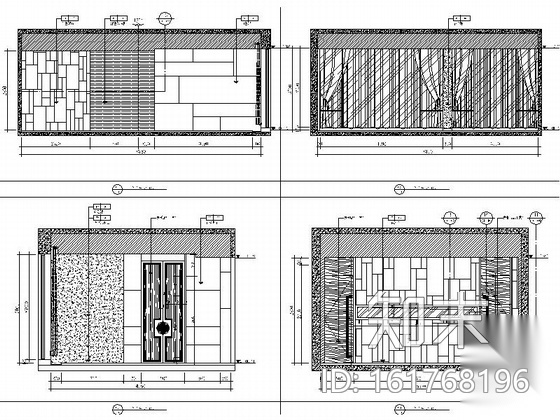 [吉林]中式古典风格文体中心茶楼室内装修图cad施工图下载【ID:161768196】