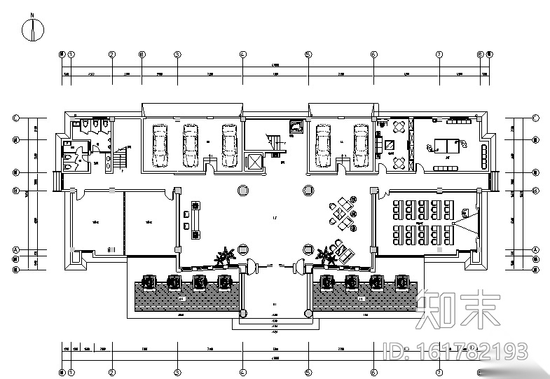 [江苏]中式风格苏州豪华办公楼设计施工图（附效果图）cad施工图下载【ID:161782193】