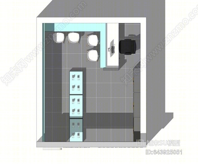 手机维修店SU模型下载【ID:643925051】