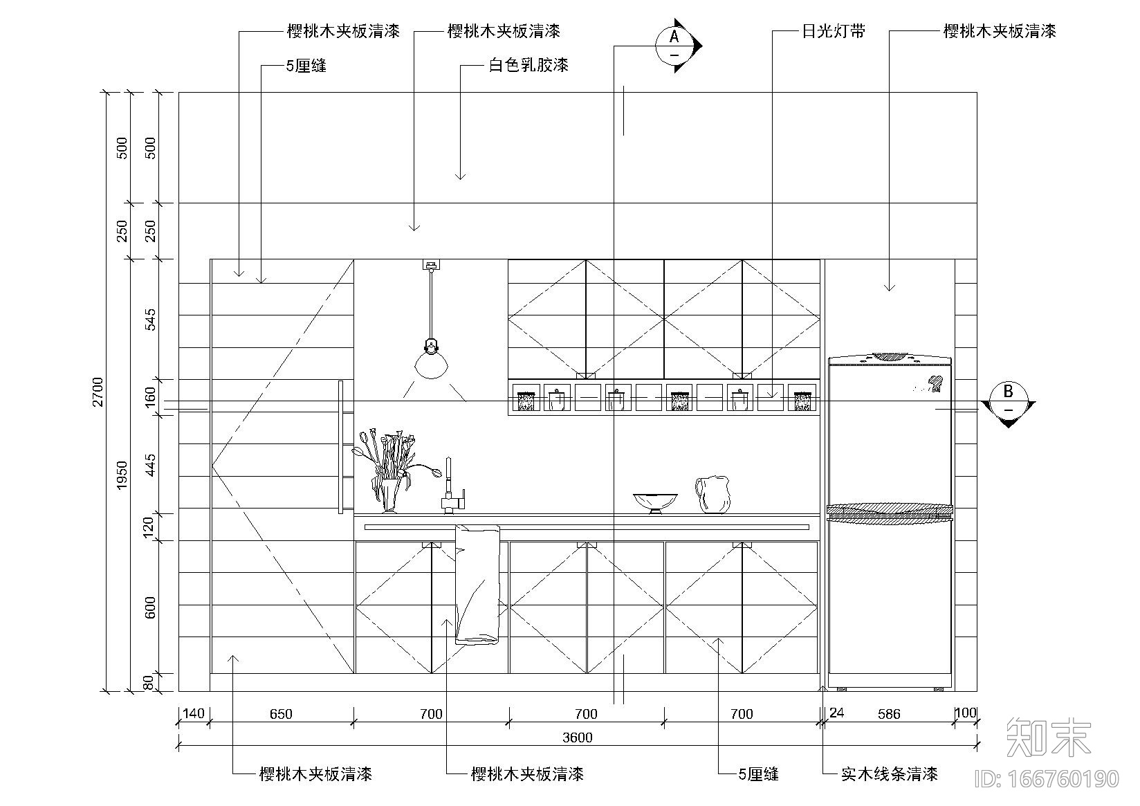 室内5套茶水台节点大样剖面详图施工图下载