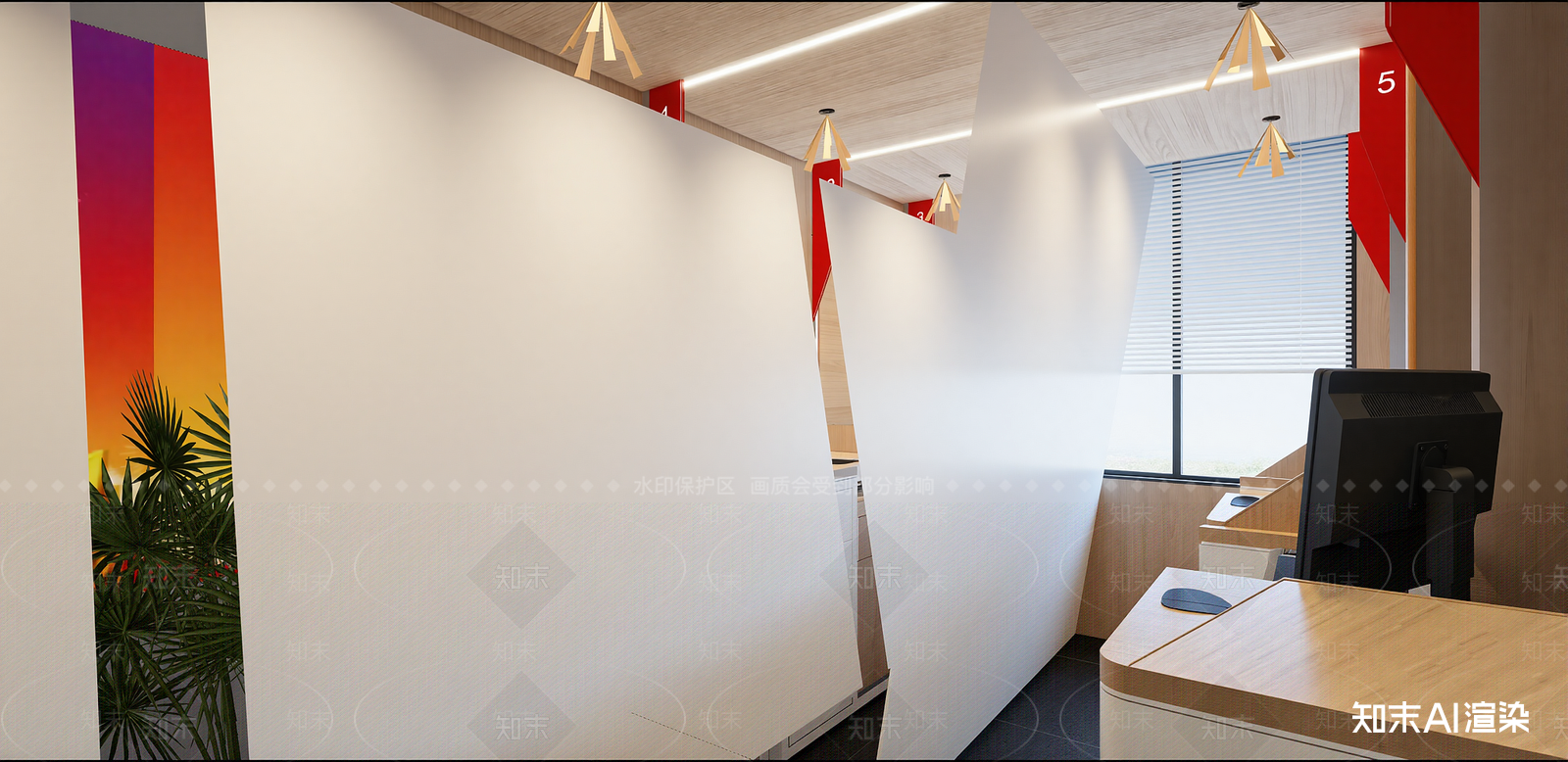 现代其他办公区域SU模型下载【ID:1215942504】