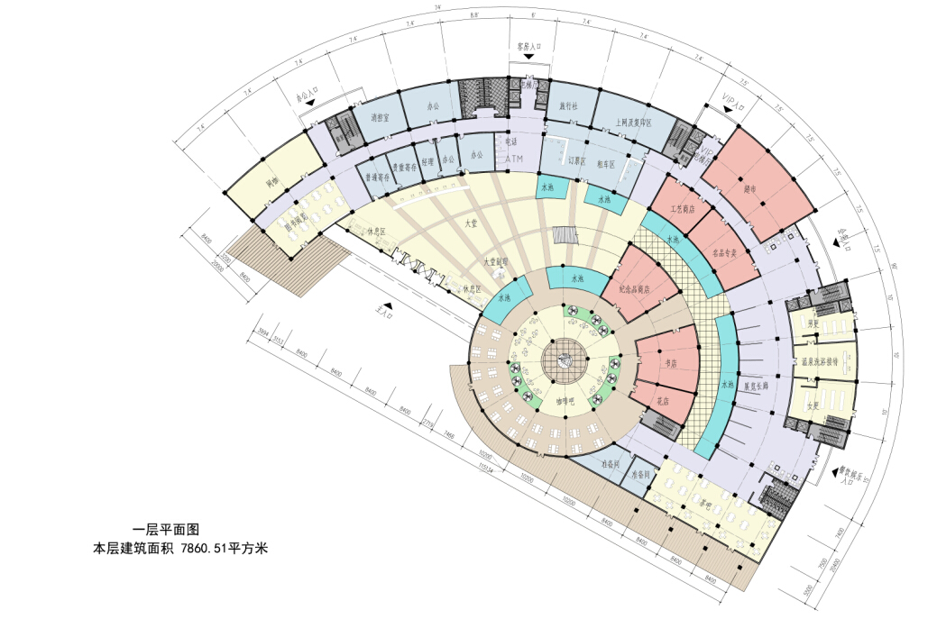 [浙江]五星级酒店及休闲娱乐购物中心设计方案文本（1...cad施工图下载【ID:167239199】