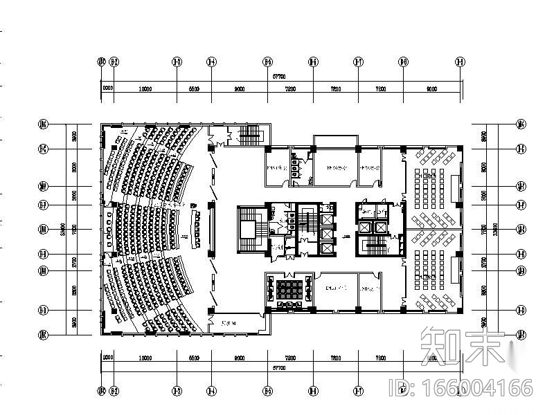 某学校MBA教学楼装修图cad施工图下载【ID:166004166】