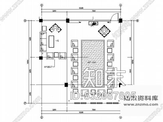 施工图绍兴综合办公楼接待室装修图含效果图施工图下载【ID:532087805】