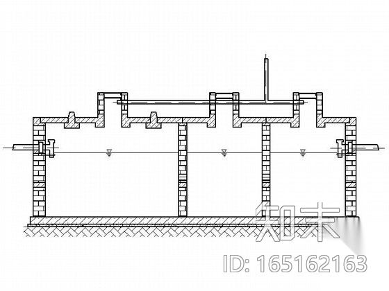 某地砖砌化粪池CAD扩初图cad施工图下载【ID:165162163】