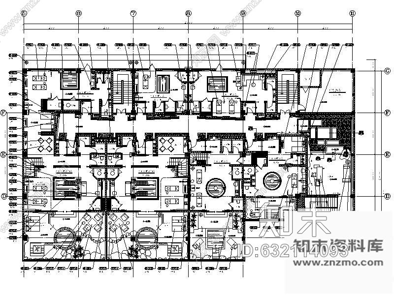 施工图成都某日式SPA馆室内装修图施工图下载【ID:632114093】