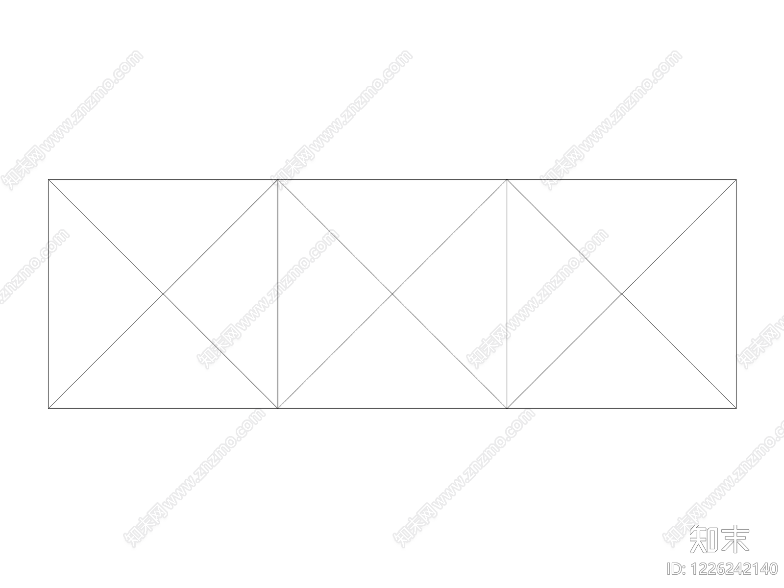 现代装饰线条CAD图纸