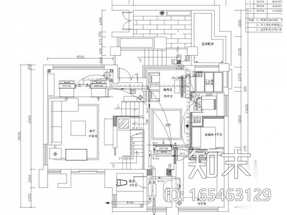 小型别墅暖通空调系统设计施工图（地源热泵）施工图下载【ID:165463129】