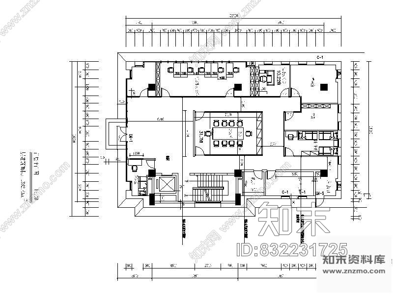 图块/节点某办公楼平面图施工图下载【ID:832231725】