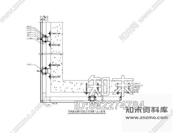 图块/节点铝塑板幕墙90度阳角横剖面节点图施工图下载【ID:832274784】