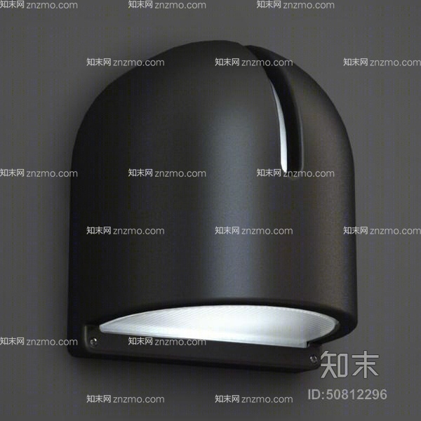现代黑色金属壁灯3D模型下载【ID:50812296】