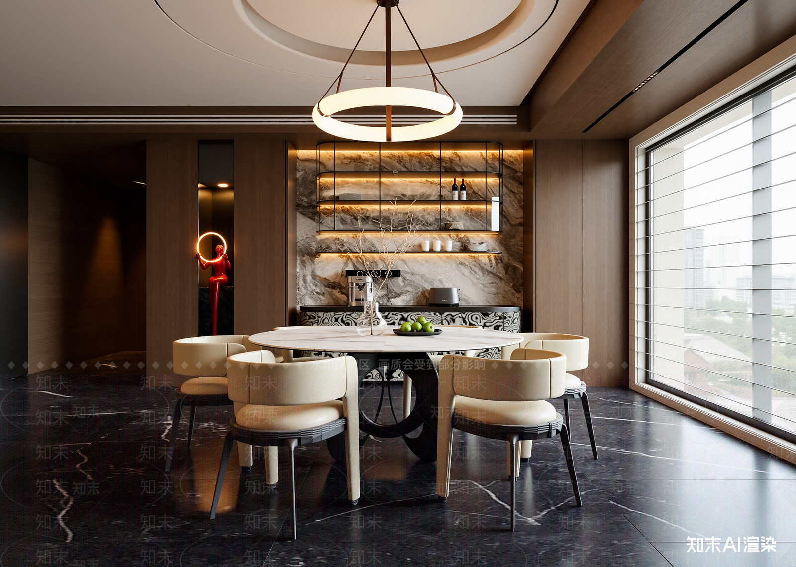 意式酒店餐厅3D模型下载【ID:1215170820】