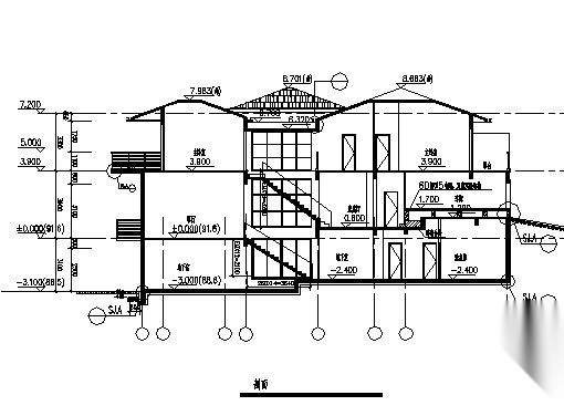 丹堤A区1号楼建筑施工图cad施工图下载【ID:149903177】