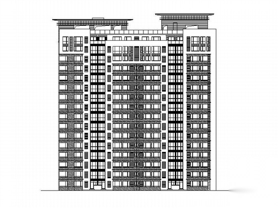 [西安]某十八层住宅楼建筑施工图施工图下载【ID:167946122】