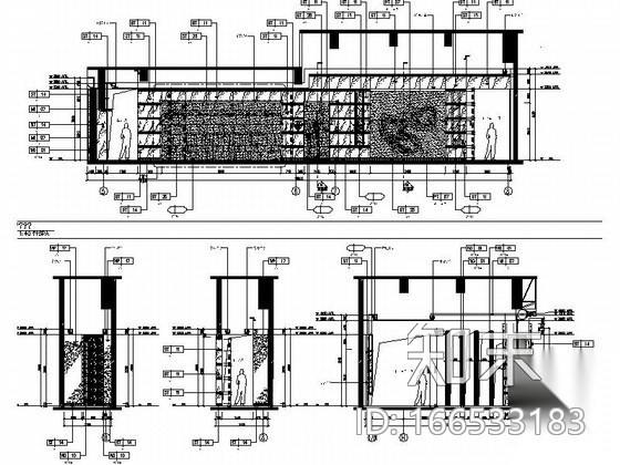 [西安]风格独特四星级酒店SPA区装修设计施工图（含效果...cad施工图下载【ID:166533183】