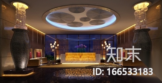 [西安]风格独特四星级酒店SPA区装修设计施工图（含效果...cad施工图下载【ID:166533183】
