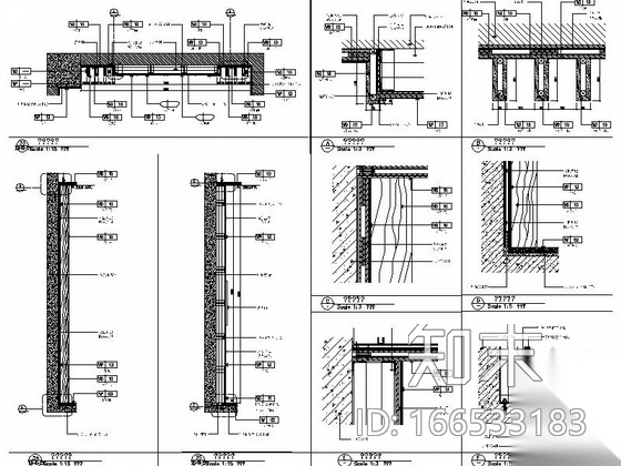 [西安]风格独特四星级酒店SPA区装修设计施工图（含效果...cad施工图下载【ID:166533183】