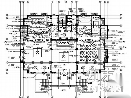 [辽宁]某花园小区欧陆风格售楼处室内装修图（含效果）cad施工图下载【ID:161742148】