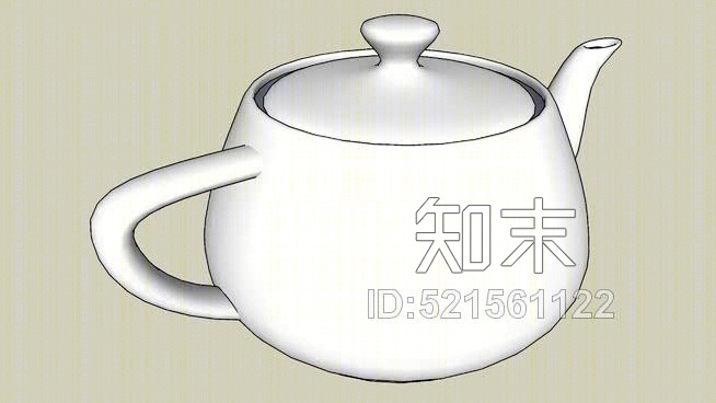 茶壶。ID=SU模型下载【ID:521561122】