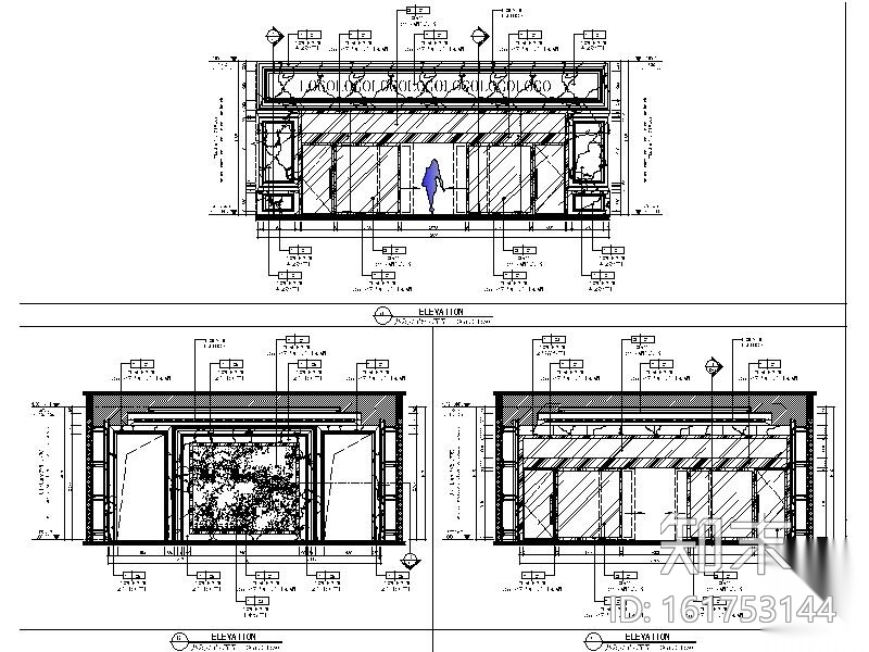 [重庆]最新！某办公大厅深化设计施工图cad施工图下载【ID:161753144】