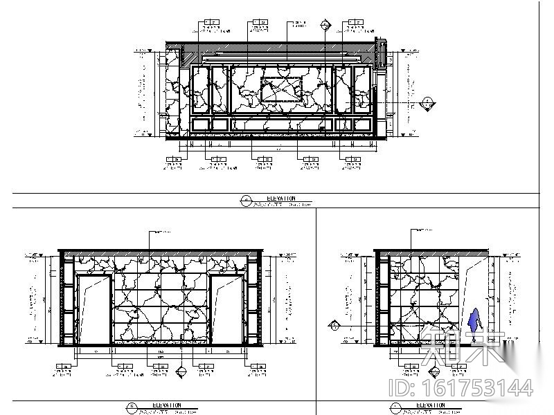 [重庆]最新！某办公大厅深化设计施工图cad施工图下载【ID:161753144】